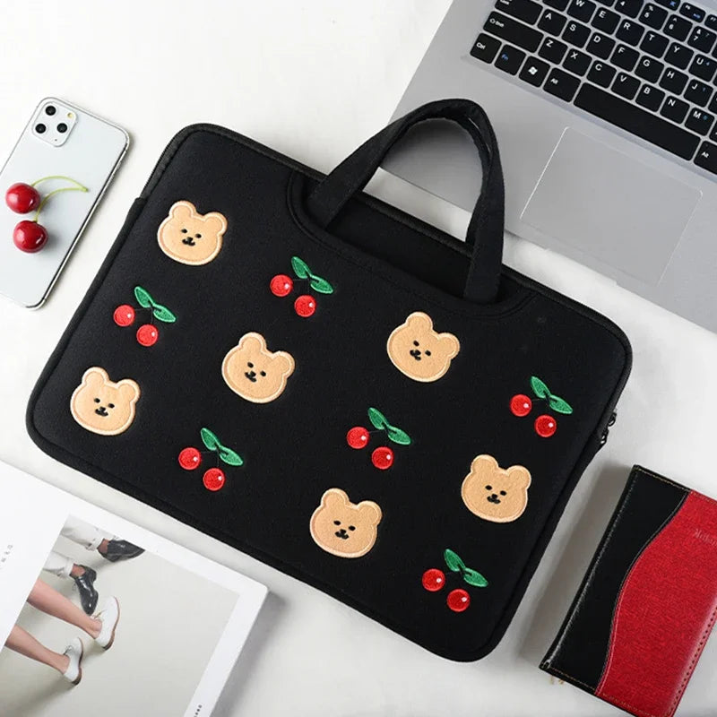 Cute Cartoon Bear Laptop Bag Notebook Sleeves