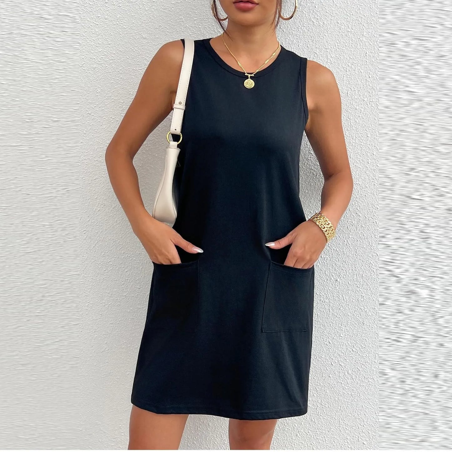 Sleeveless Mini Tank Dress