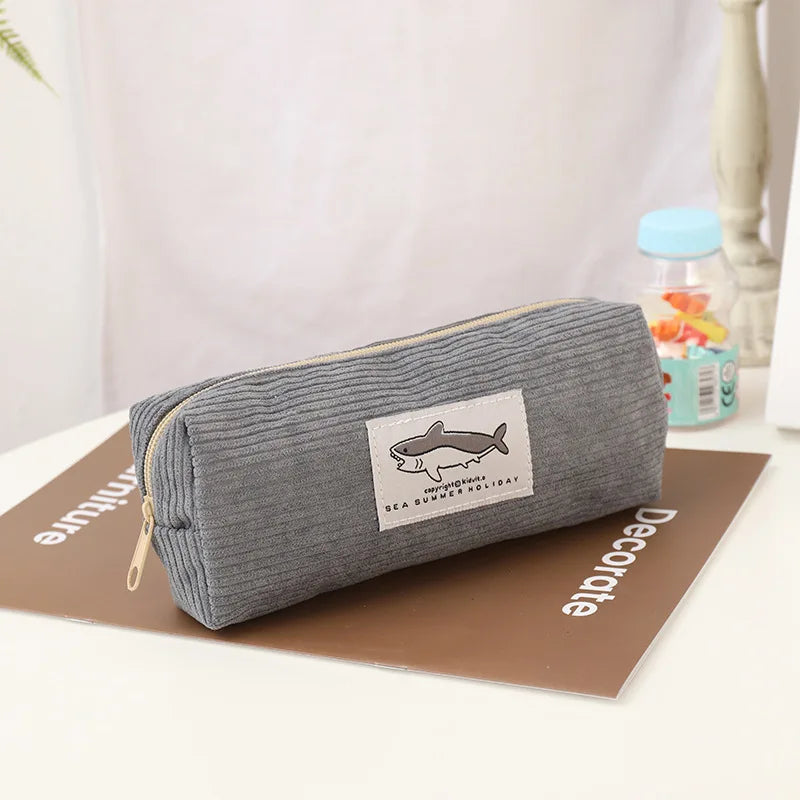Cute Corduroy Pencil Case