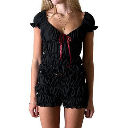 2 Piece Set Cottage Style Y2K Outfits
