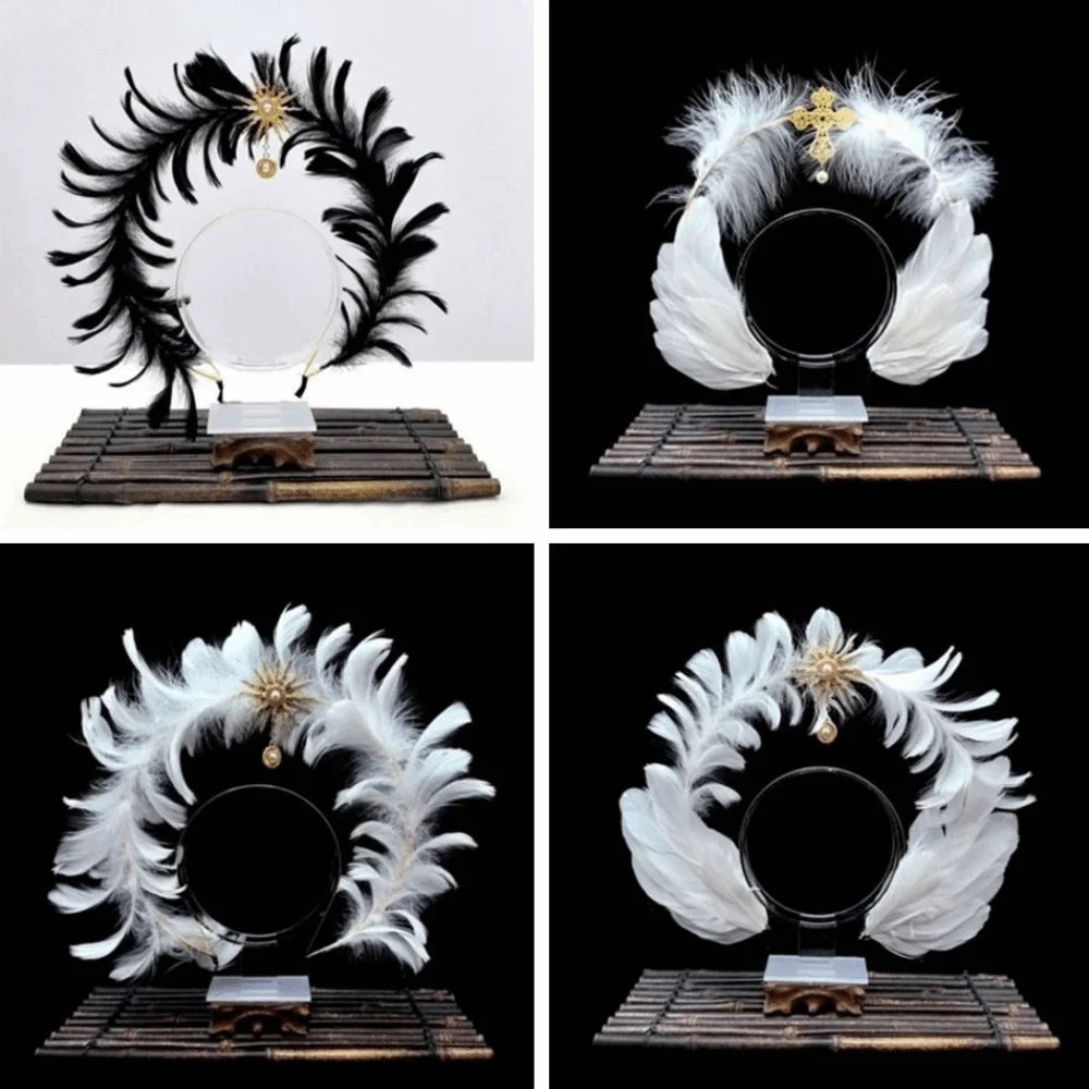 Dress Up Props Feather  Crown Headband