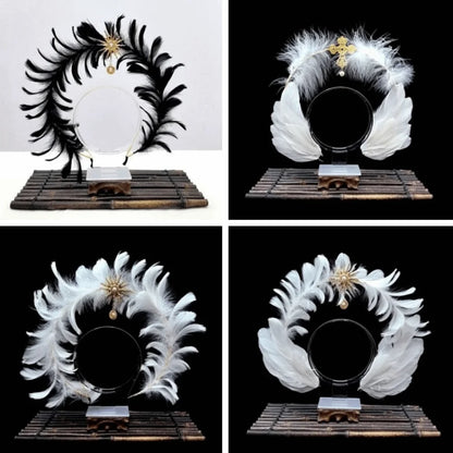 Dress Up Props Feather  Crown Headband