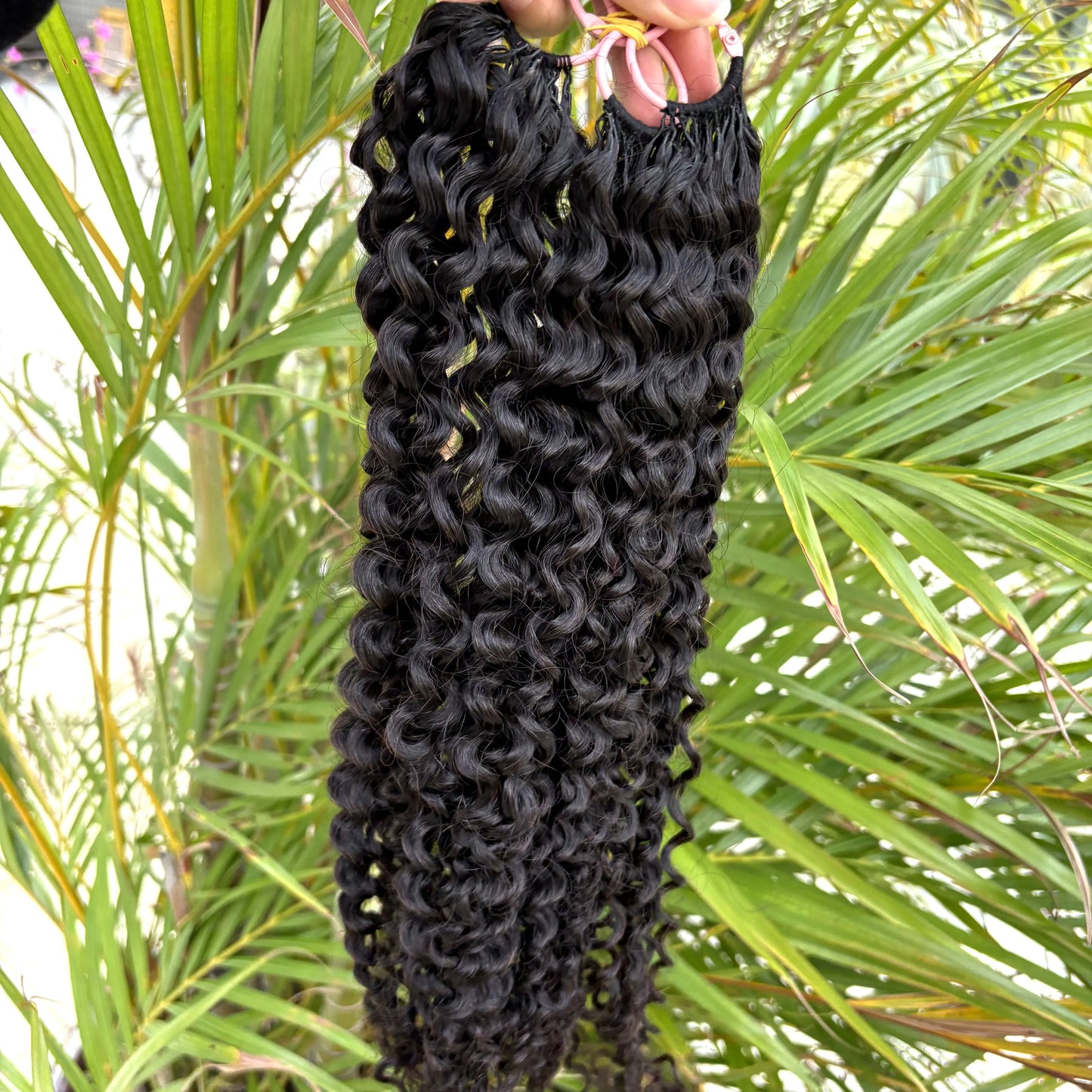 Deep Wave Knotless Pre-Separated Crochet Hair Extensions Human Hair Kinky Curly Crochet Feather Human Hair Extensions 100g/Pack