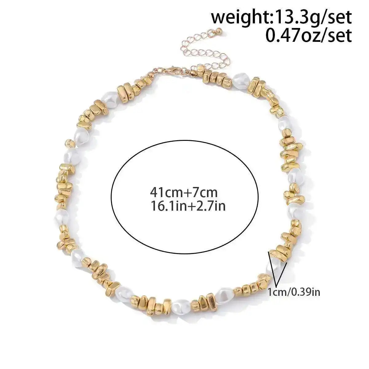 Lacteo Trendy Gold Color Plastic Beads