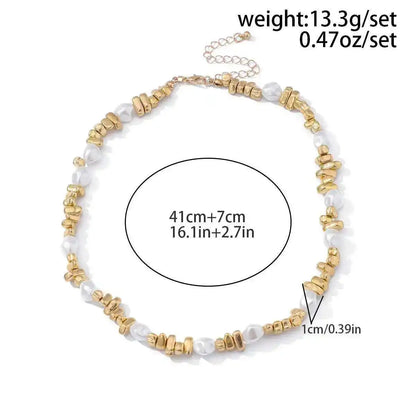 Lacteo Trendy Gold Color Plastic Beads