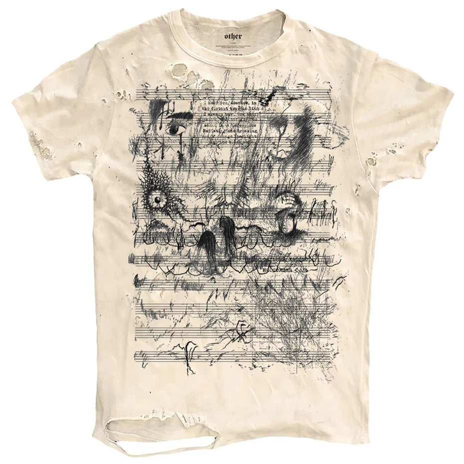 Vintage Ripped T Shirts Men Streetwear Harajuku Graphic