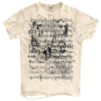 Vintage Ripped T Shirts Men Streetwear Harajuku Graphic
