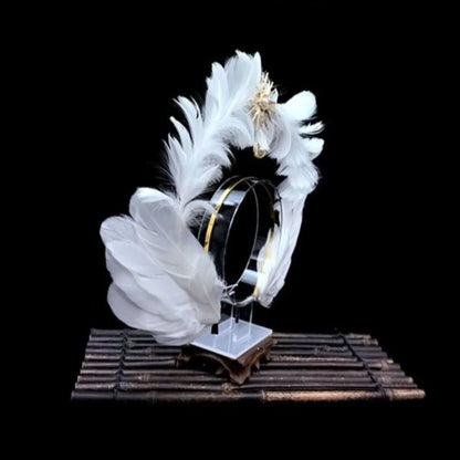 Dress Up Props Feather  Crown Headband