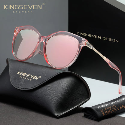 KINGSEVEN Casual Women Sunglasses Driving UV400 Polarized Protective