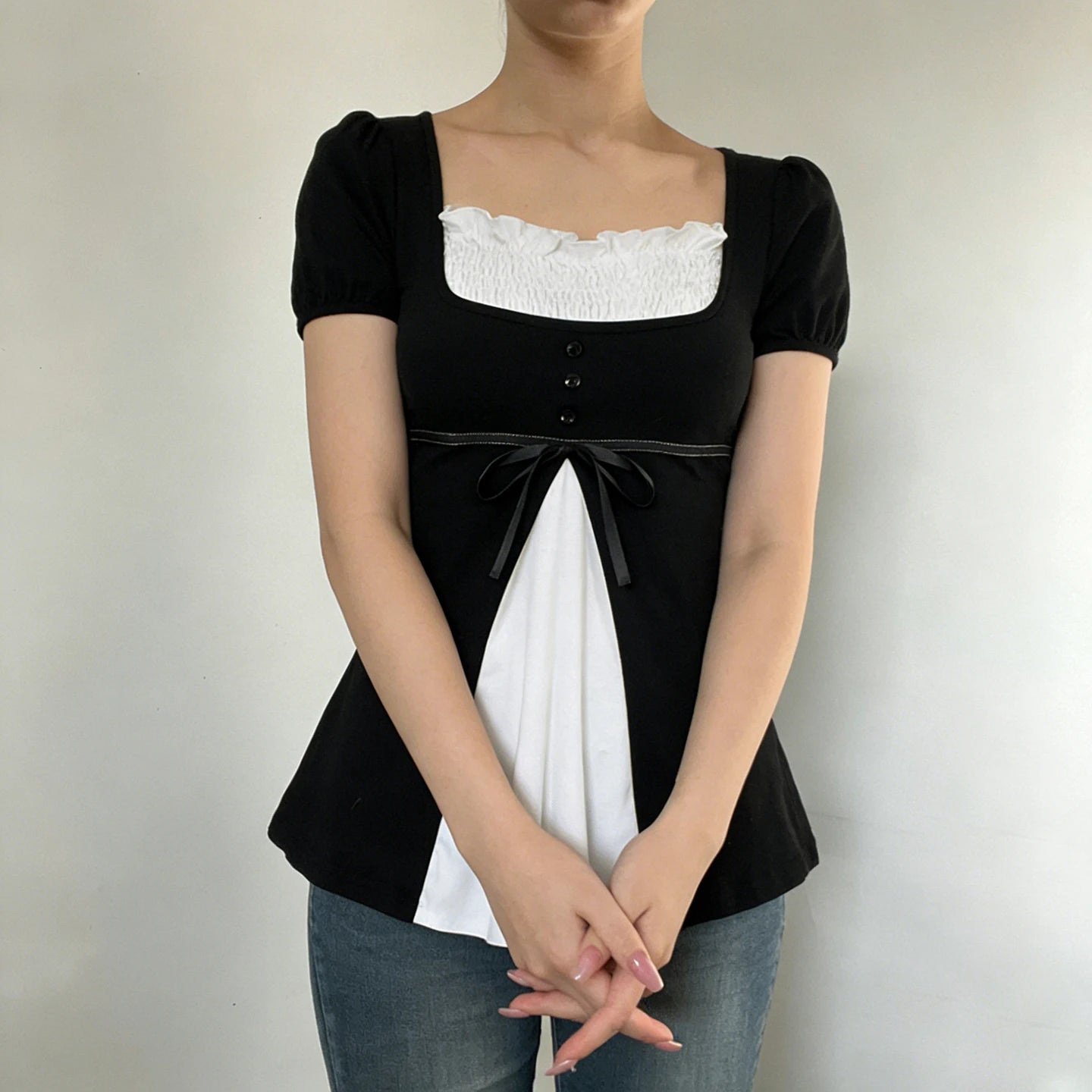 Y2K Blouse Sweet Coquette
