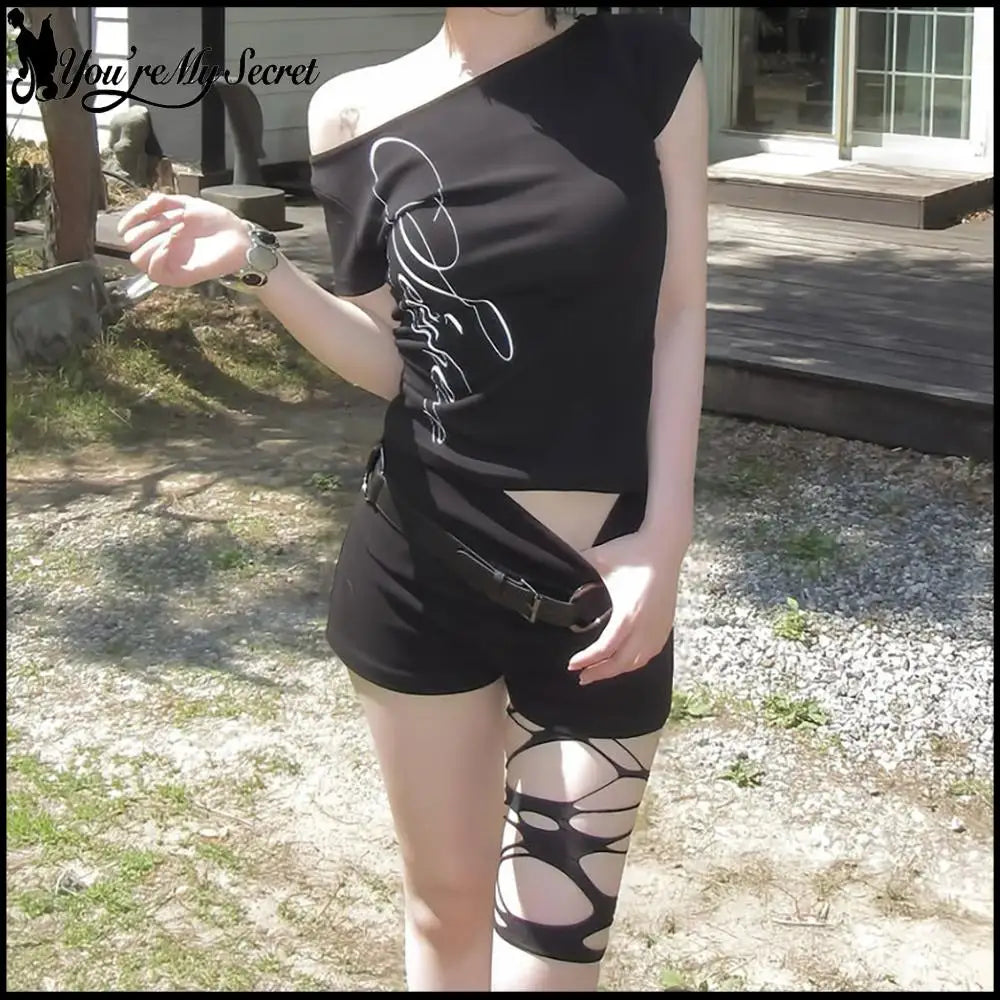 Y2k Short Sleeve Slim