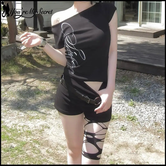 Y2k Short Sleeve Slim