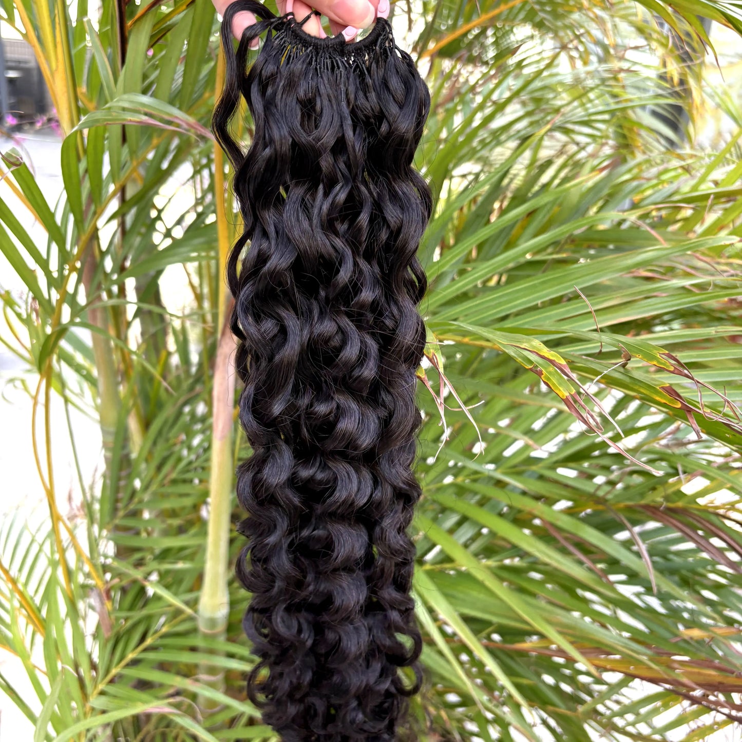 Deep Wave Knotless Pre-Separated Crochet Hair Extensions Human Hair Kinky Curly Crochet Feather Human Hair Extensions 100g/Pack