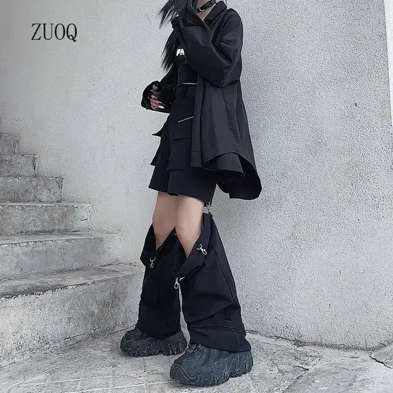 High Waist Detachable Cargo Pants Woman