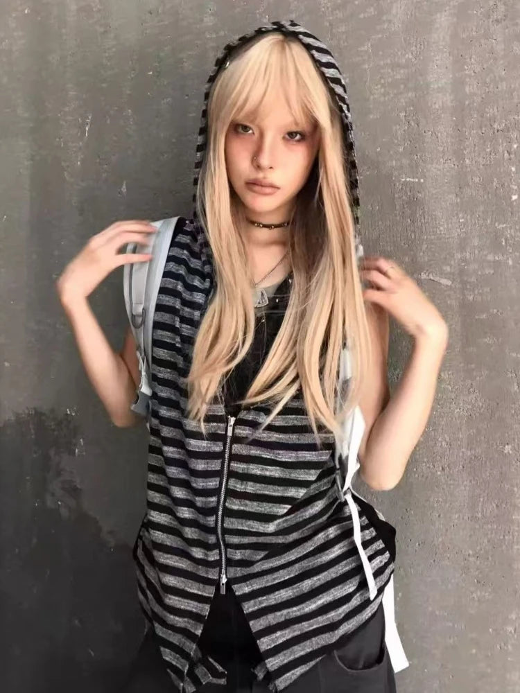 Hot Girl Gothic Fake Two Piece