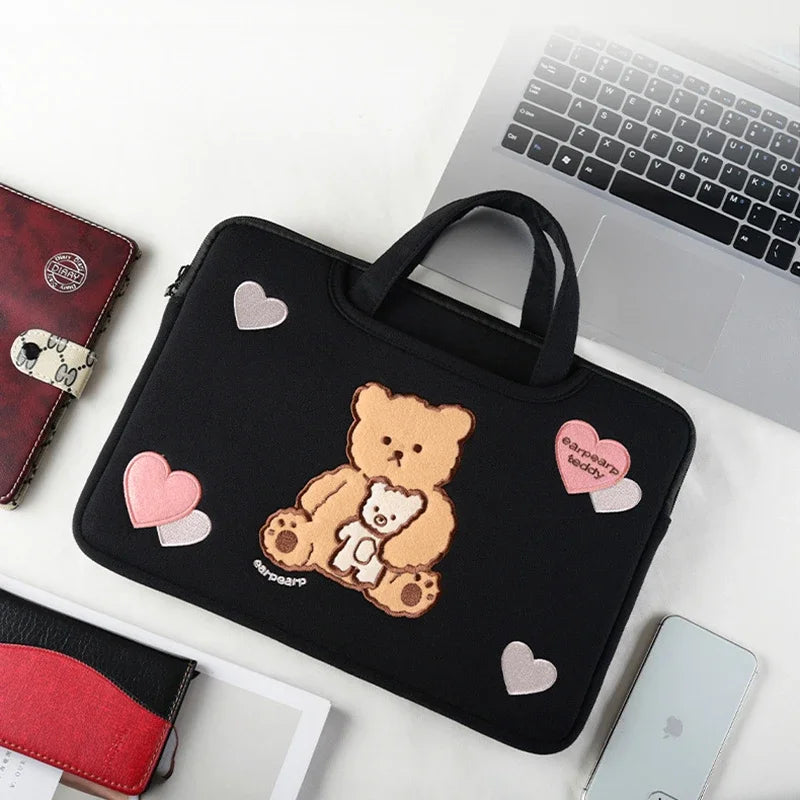 Cute Cartoon Bear Laptop Bag Notebook Sleeves