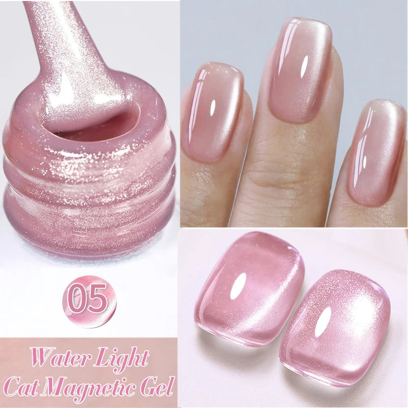 BORN PRETTY 10ml Pink Glass Cat Magnetic Gel