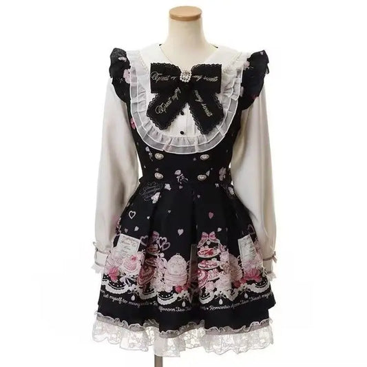 Japanese Style Lolita 2 Piece Set Y2k