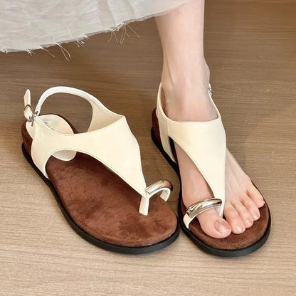 Low-heeled Transparent Rhinestone Shoes