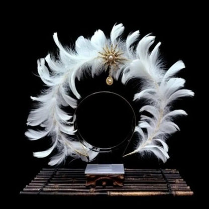 Dress Up Props Feather  Crown Headband