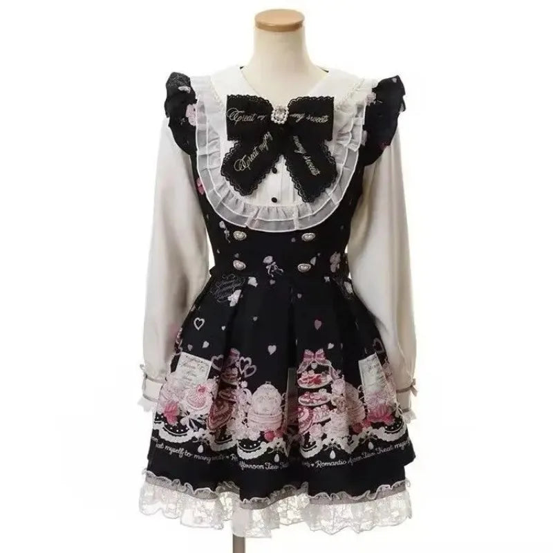 Japanese Style Lolita 2 Piece Set Y2k