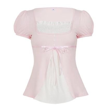Y2K Blouse Sweet Coquette