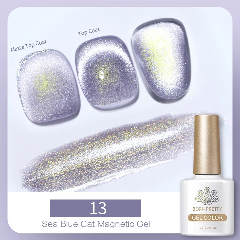 BORN PRETTY 10ml Pink Glass Cat Magnetic Gel