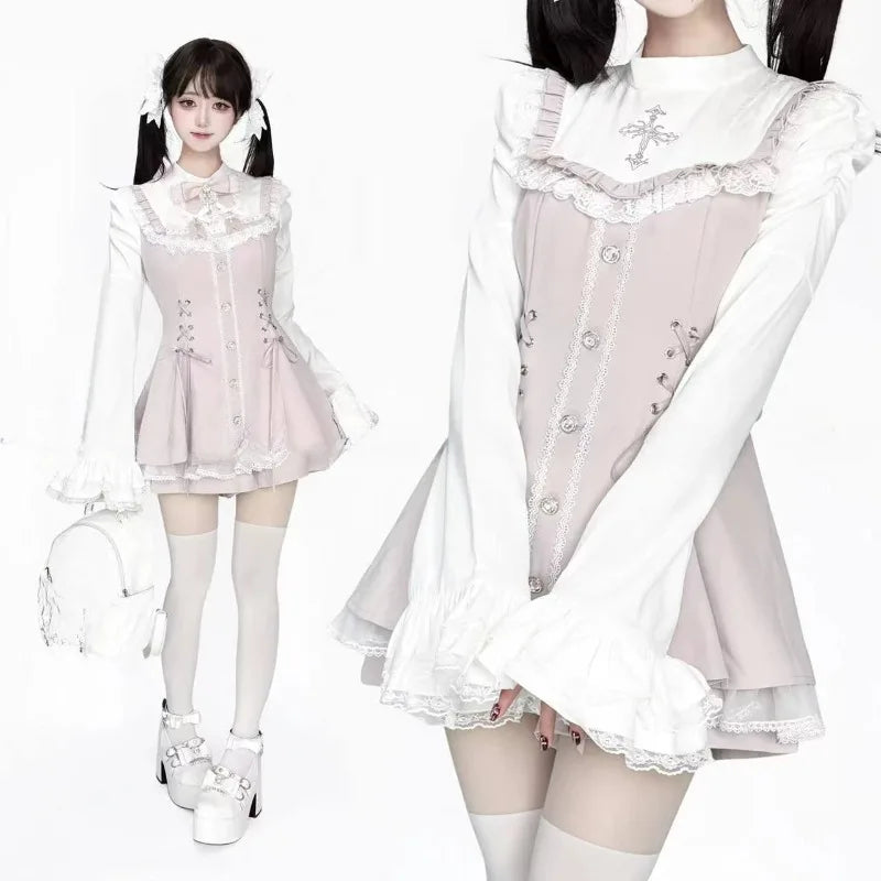 Japanese Style Lolita 2 Piece Set Y2k