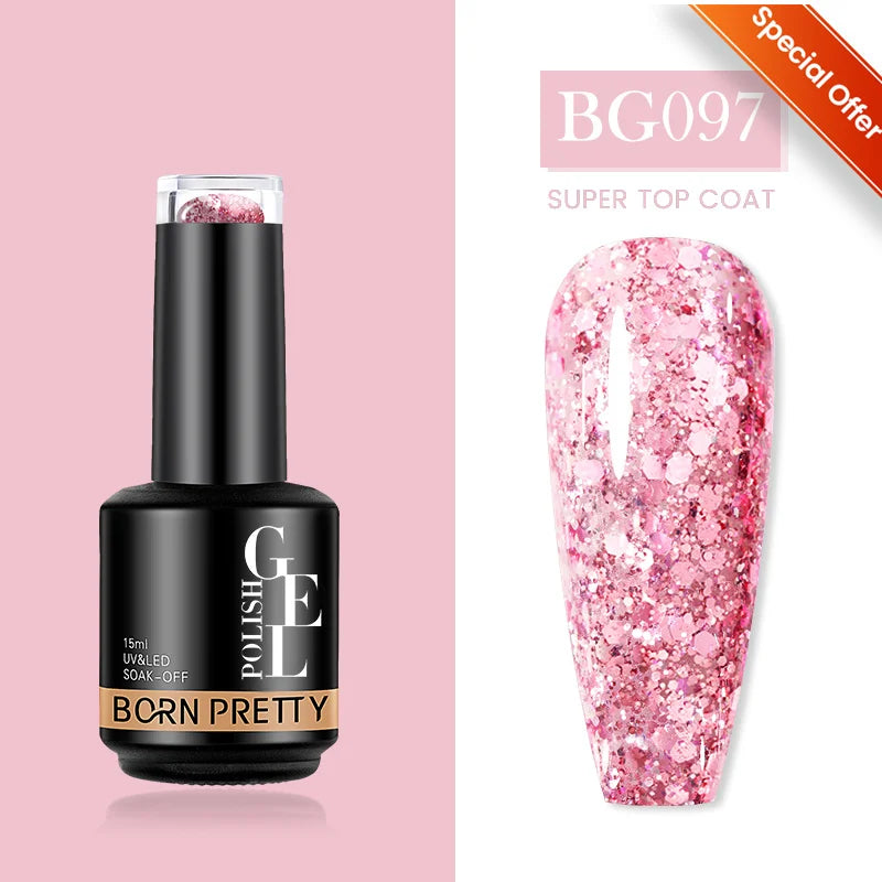 BORN PRETTY 10ml Pink Glass Cat Magnetic Gel