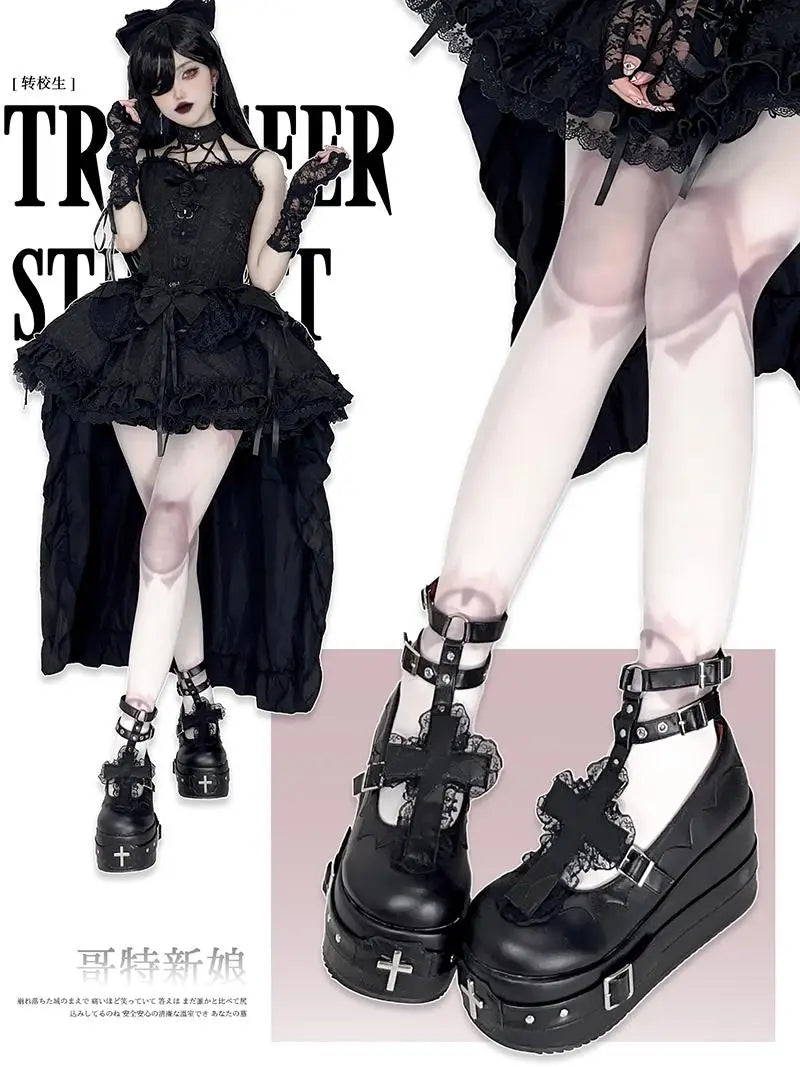 Gothic Bride Lolita Shoes