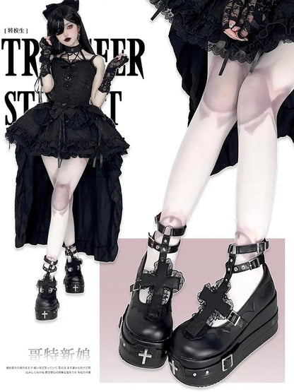 Gothic Bride Lolita Shoes
