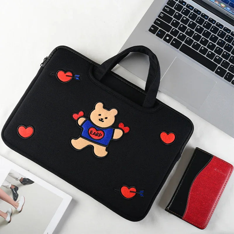 Cute Cartoon Bear Laptop Bag Notebook Sleeves