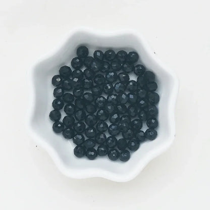 50pcs 4*6mm Rondelle Austria faceted Flat Acrylic Round Beads