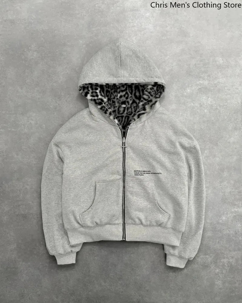 Harajuku Loose Zipper Hoodie