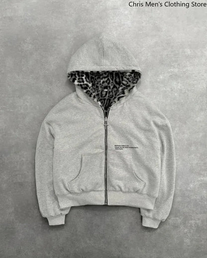 Harajuku Loose Zipper Hoodie