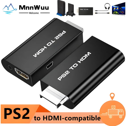 PS2 to HDMI-Compatible Converter 480i 480p 576i Playstation2 to HDMI-Compatible Audio Video Adapter With 3.5mm Audio Output