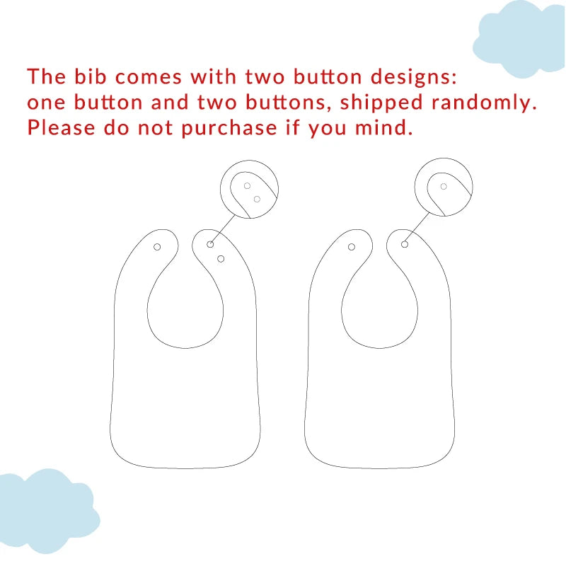 3Pcs/4Pcs Terry Cloth Waterproof Bibs