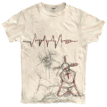 Vintage Ripped T Shirts Men Streetwear Harajuku Graphic