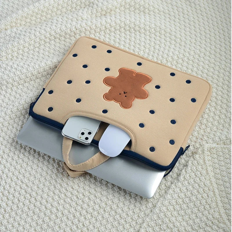 Cute Cartoon Bear Laptop Bag Notebook Sleeves
