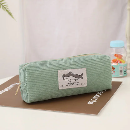 Cute Corduroy Pencil Case
