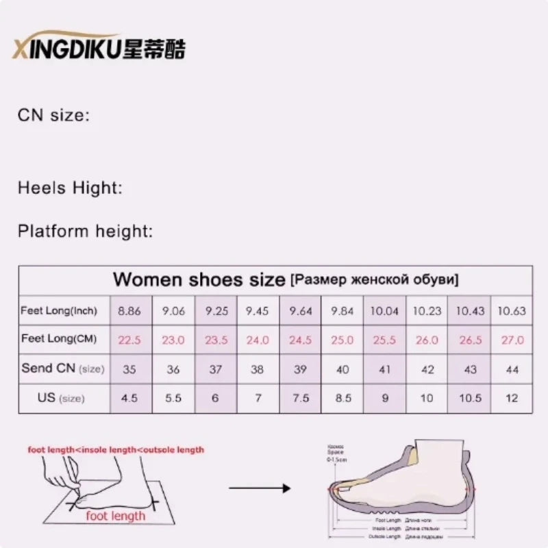 Low-heeled Transparent Rhinestone Shoes