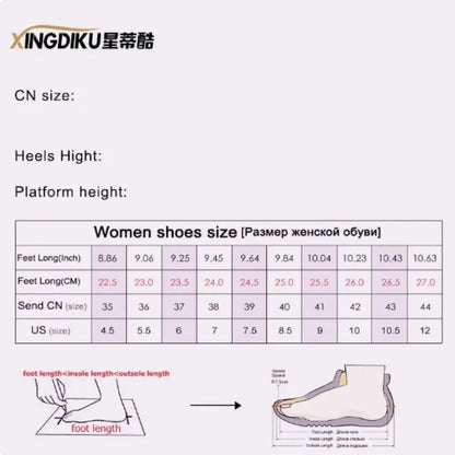 Low-heeled Transparent Rhinestone Shoes