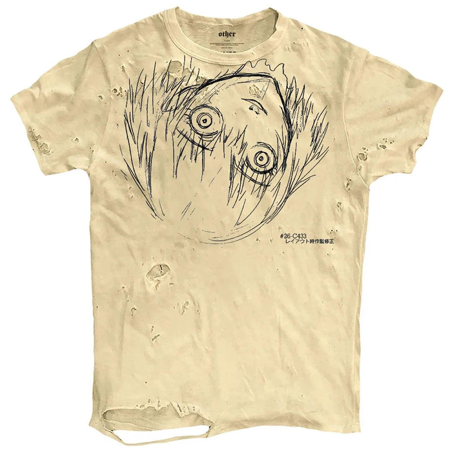 Vintage Ripped T Shirts Men Streetwear Harajuku Graphic