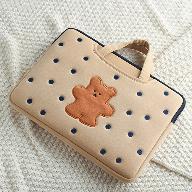 Cute Cartoon Bear Laptop Bag Notebook Sleeves
