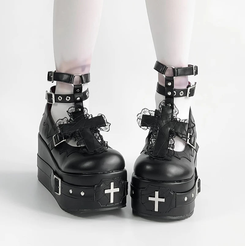 Gothic Bride Lolita Shoes