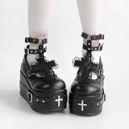 Gothic Bride Lolita Shoes