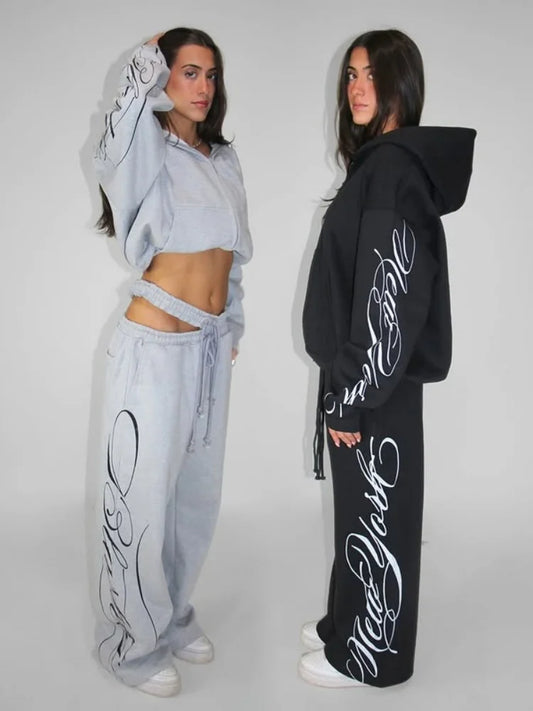 Grey 2 Piece Outfit Y2K Aesthetic