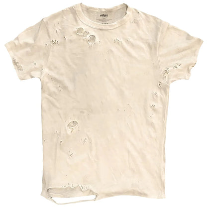 Vintage Ripped T Shirts Men Streetwear Harajuku Graphic