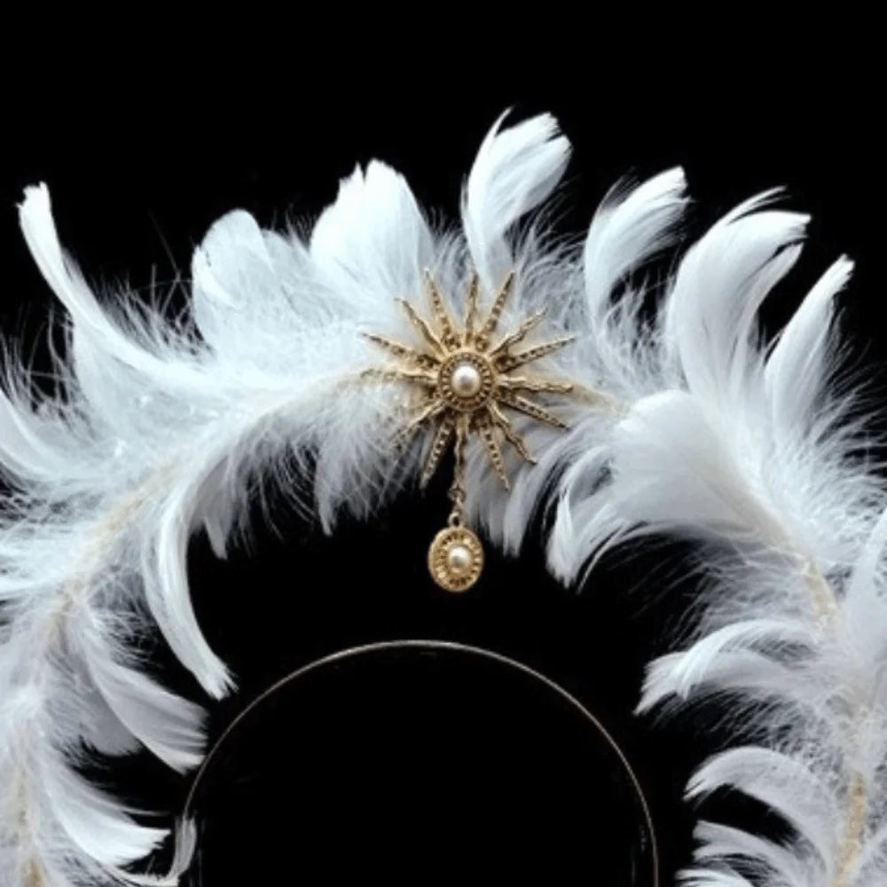 Dress Up Props Feather  Crown Headband