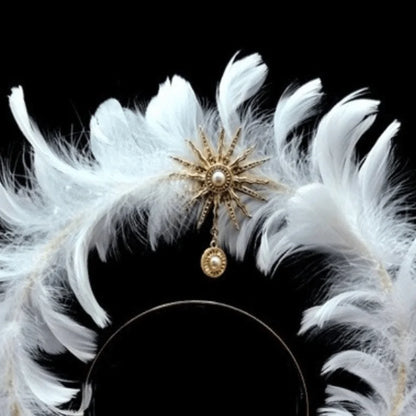 Dress Up Props Feather  Crown Headband